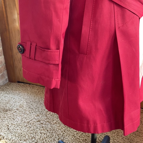 DKNY Maroon Women’s Double Breasted Trench Coat - Picture 6 of 12